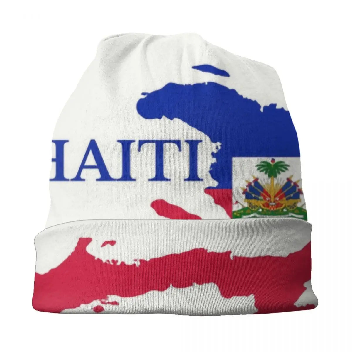 Haiti Map Flag Skullies Beanies Caps Men Women Unisex Trend Winter Warm Knitting Hat Adult Haitian Patriotic Bonnet Hats