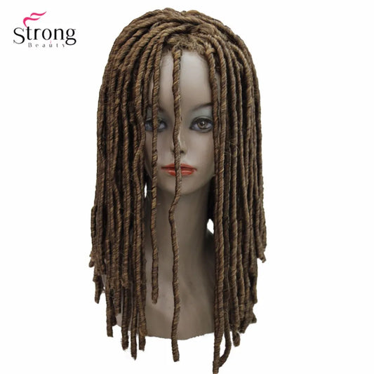 StrongBeauty Twist Hair Crotchet Braids Wigs Synthetic Dreadlocks Braids Hair Wig