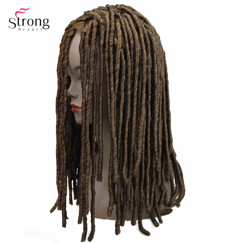 StrongBeauty Twist Hair Crotchet Braids Wigs Synthetic Dreadlocks Braids Hair Wig