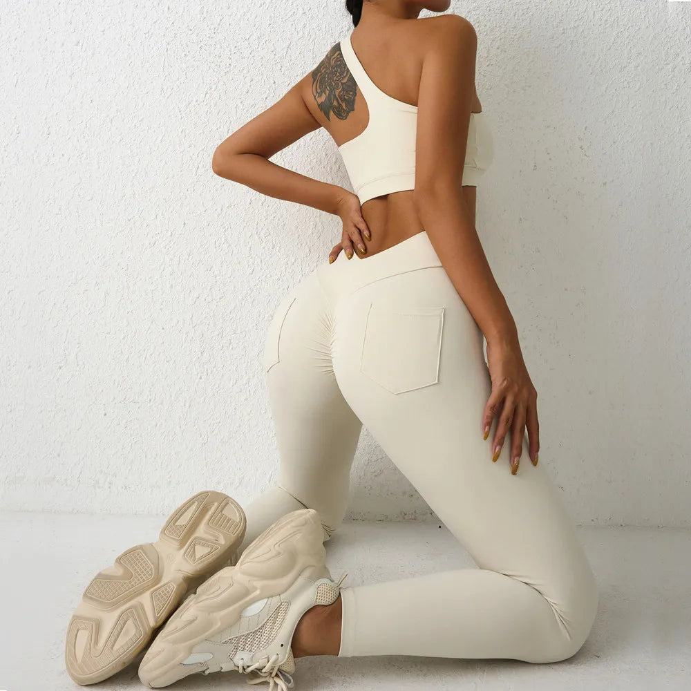 2024 V Waist Nylon Scrunch Yoga Pant Women Sport Legging Gym Squat Proof Fitness Pant Hip Lift Workout Shorts Tights Active Wear